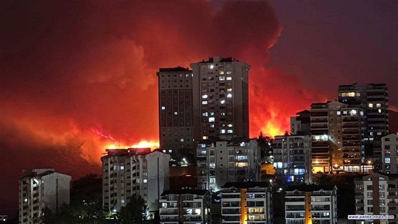 حرائق تتسبب بإجلاء آلاف السكان في تركيا